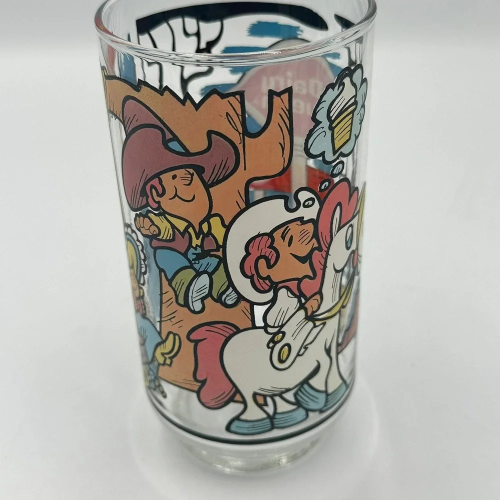 Vintage Dairy Queen Kids Collector Series 1976 Drinking Glass‎ DQ Promo Cartoon